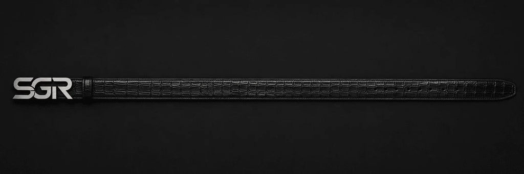 SWAGORAIMO™ SGR Signature Crocodile Belt - 𝓢𝓦𝓐𝓖𝓞𝓡𝓐𝓘𝓜𝓞