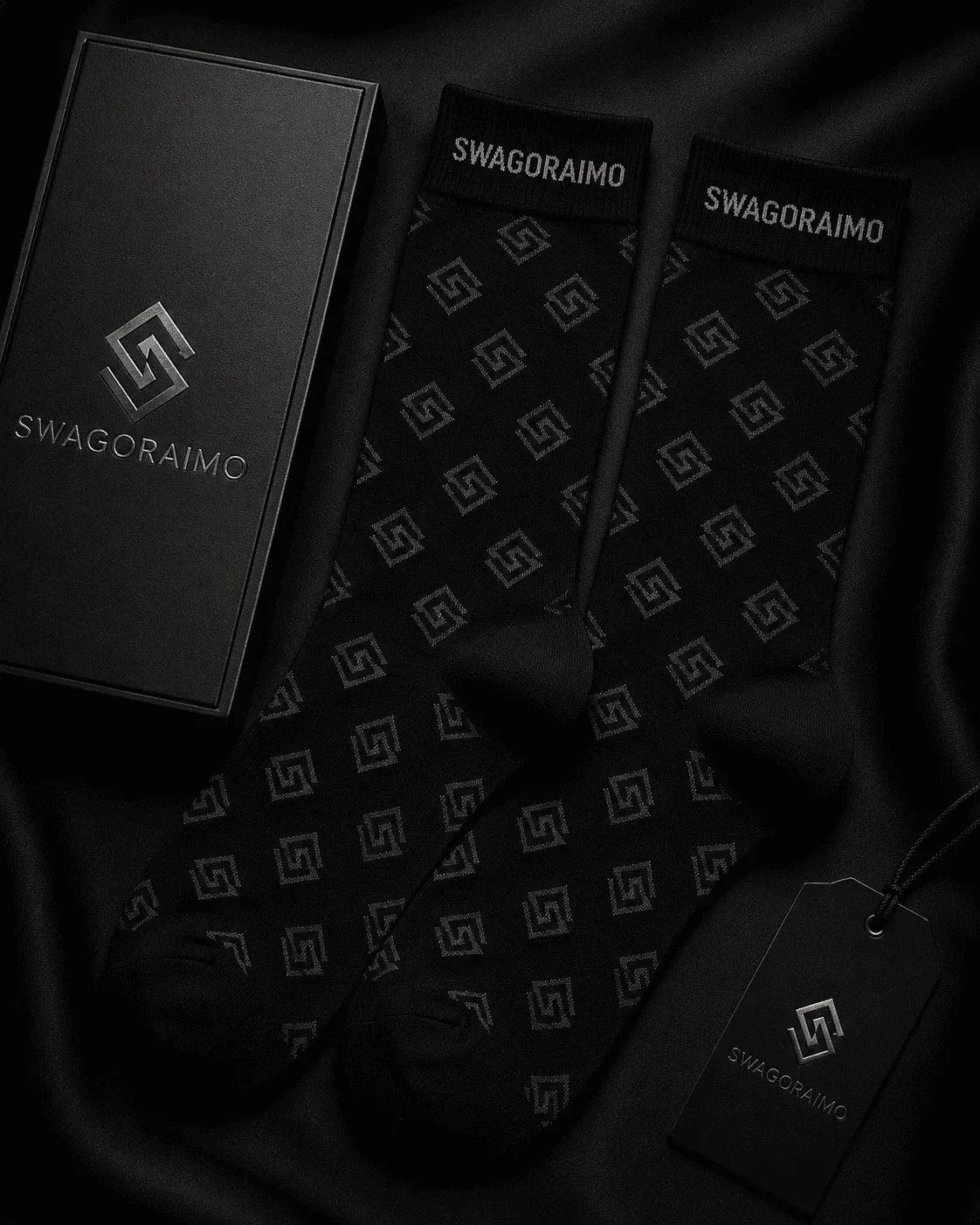 SWAGORAIMO™ Sovereign Monogram Socks - 𝓢𝓦𝓐𝓖𝓞𝓡𝓐𝓘𝓜𝓞