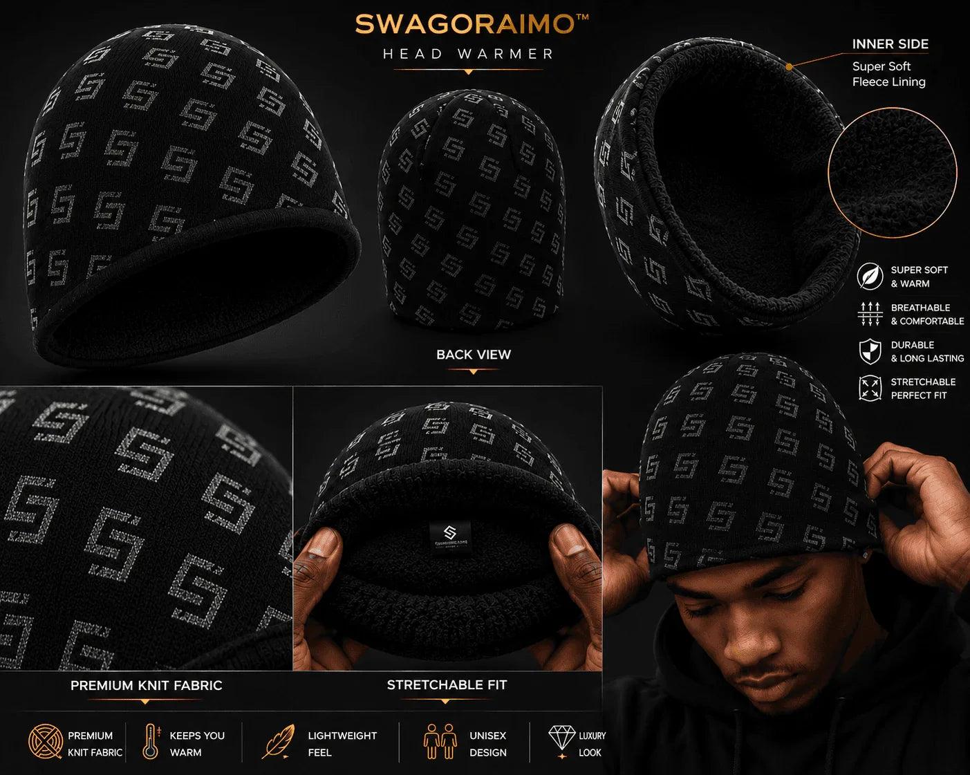 SWAGORAIMO™ Signature Monogram Head Warmer - 𝓢𝓦𝓐𝓖𝓞𝓡𝓐𝓘𝓜𝓞