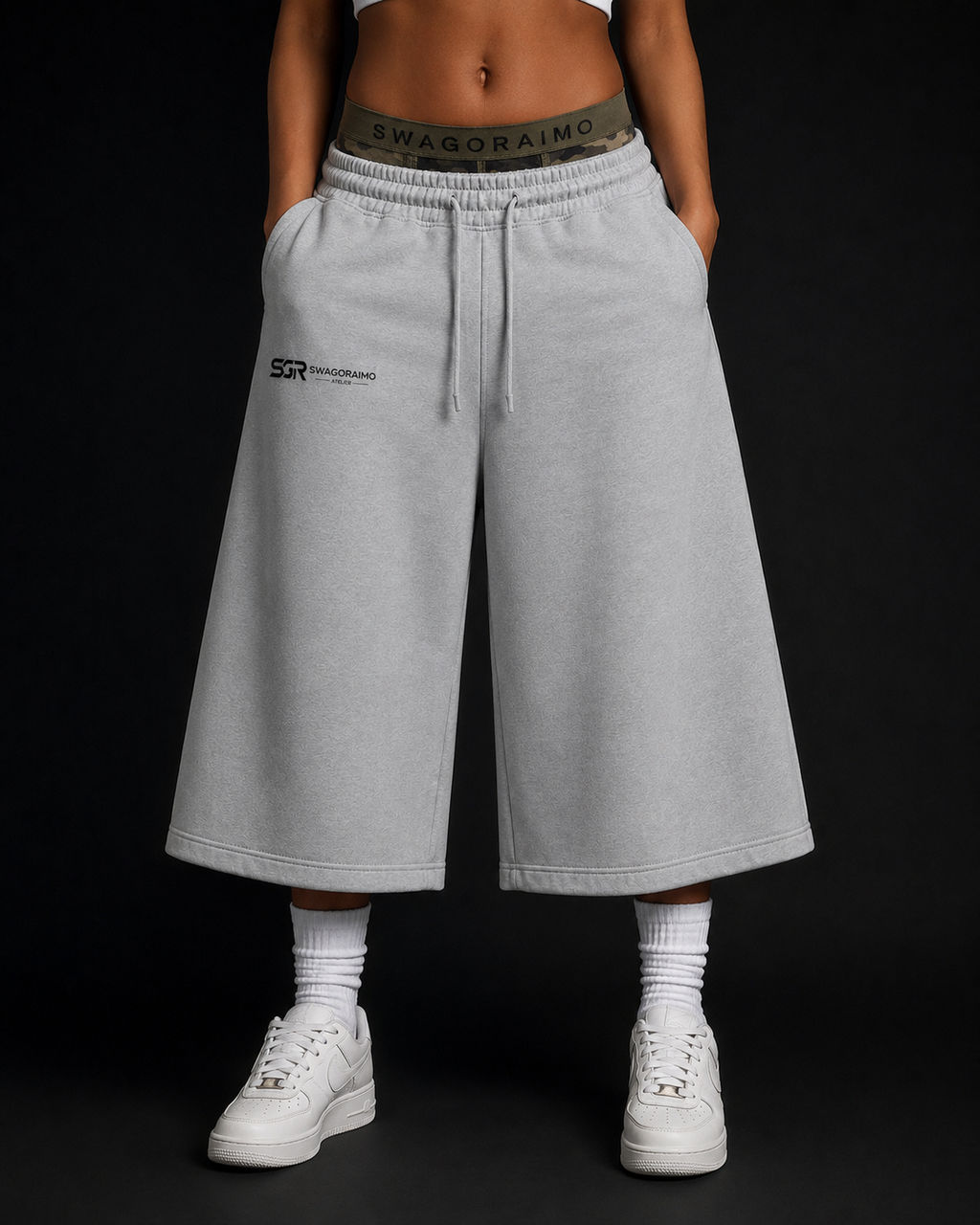 Swagoraimo Atelier™ 3/4 Wide-Leg Joggers