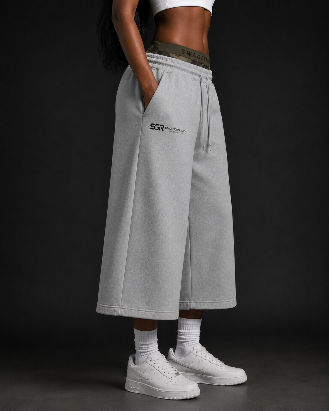 Swagoraimo Atelier™ 3/4 Wide-Leg Joggers