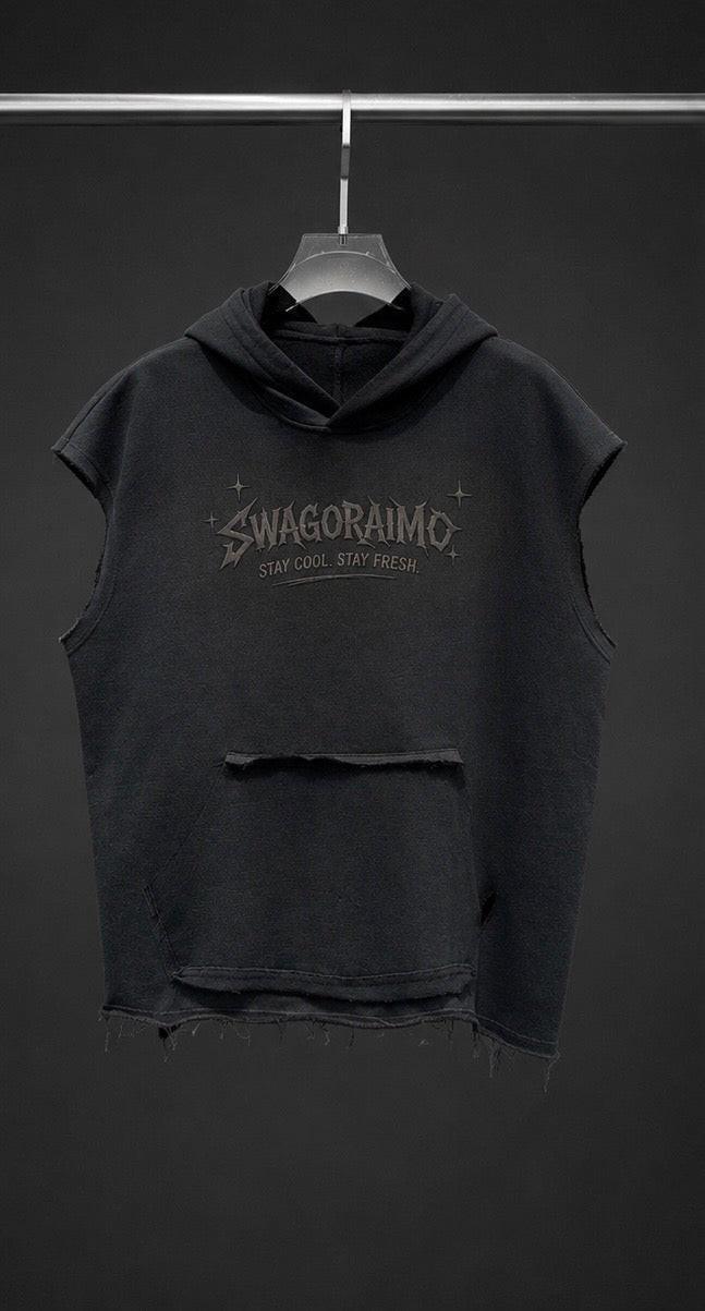 SWAGORAIMO™ Sleeveless Premium Hoodie - 𝓢𝓦𝓐𝓖𝓞𝓡𝓐𝓘𝓜𝓞