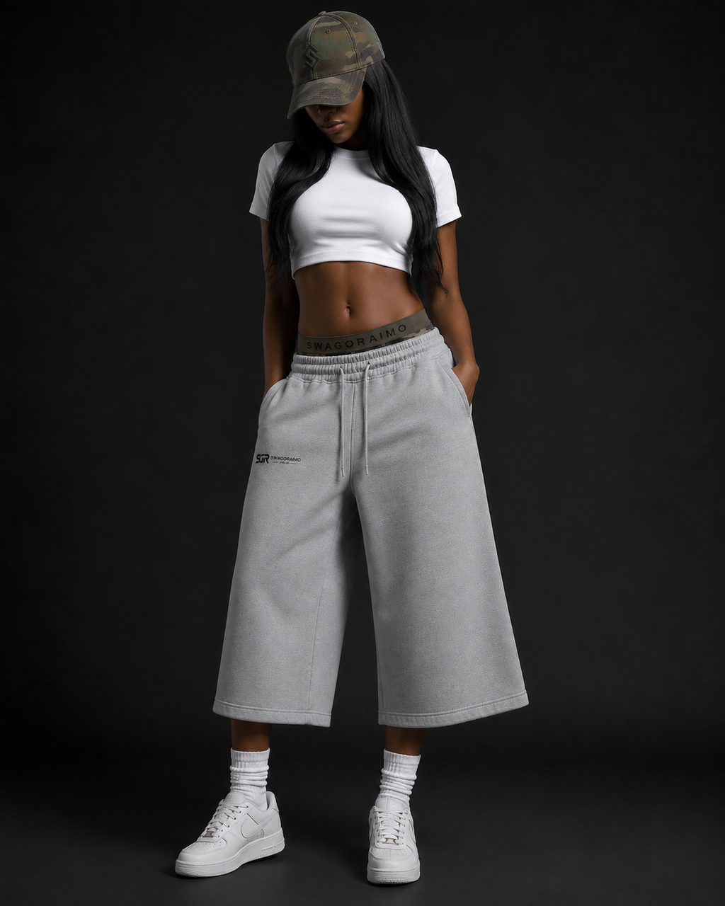 Swagoraimo Atelier™ 3/4 Wide-Leg Joggers