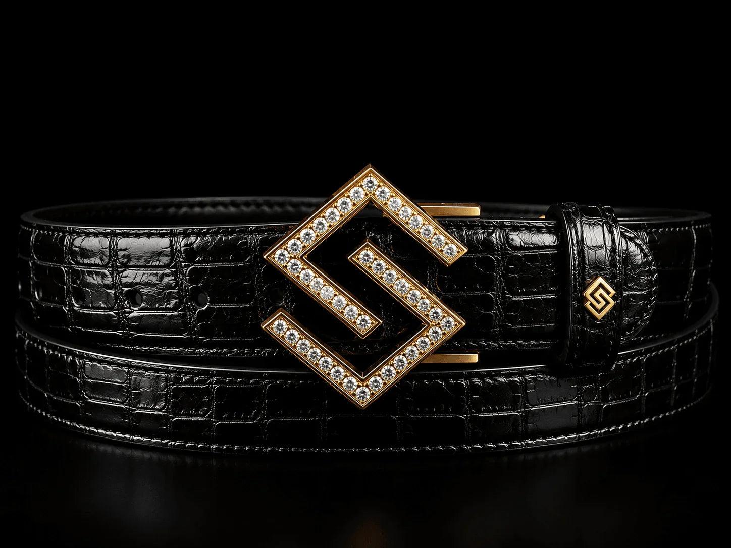 SWAGORAIMO™ SGR Imperial Crocodile Belt - 𝓢𝓦𝓐𝓖𝓞𝓡𝓐𝓘𝓜𝓞