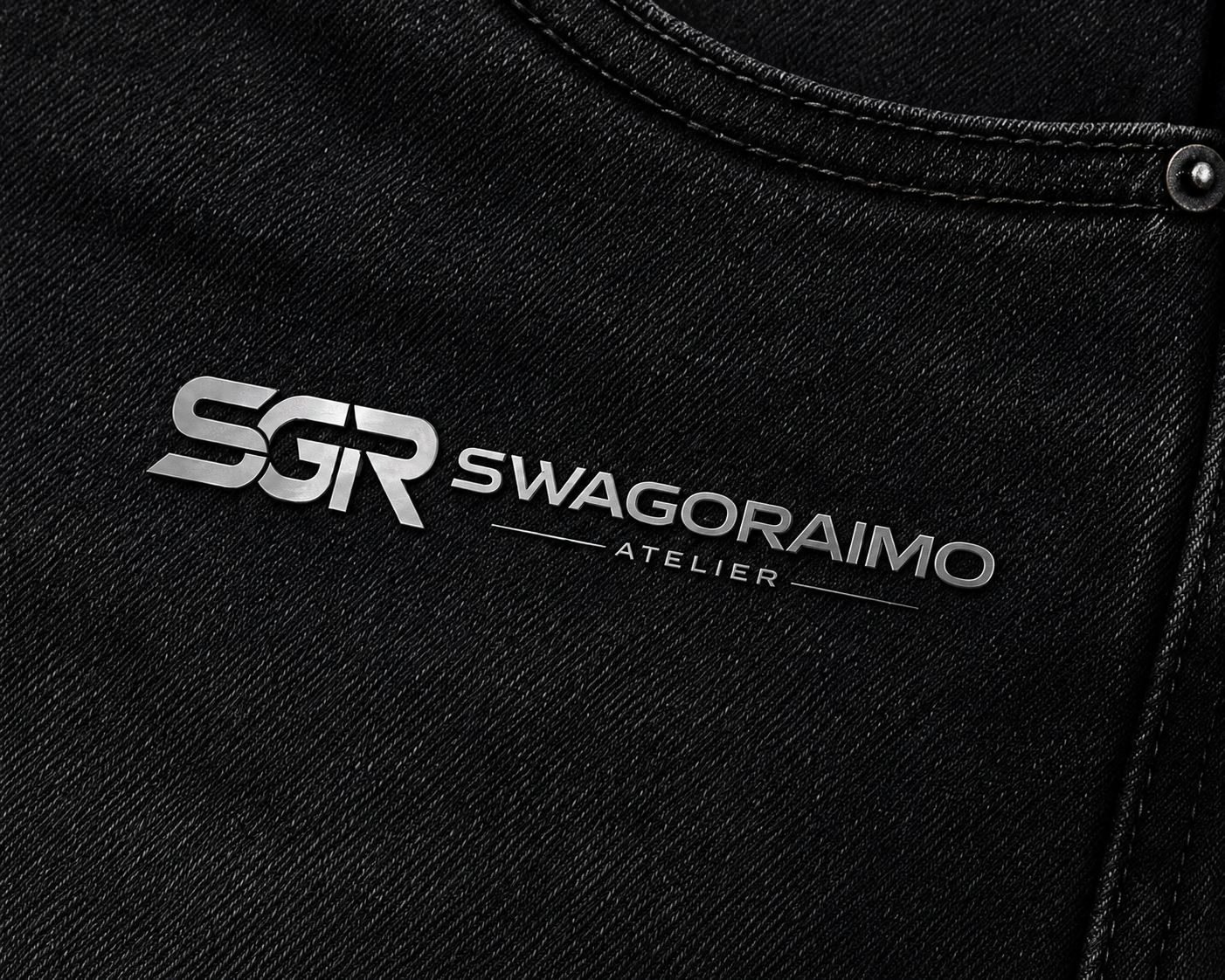 SWAGORAIMO ATELIER™ Premium Black Denim Shorts