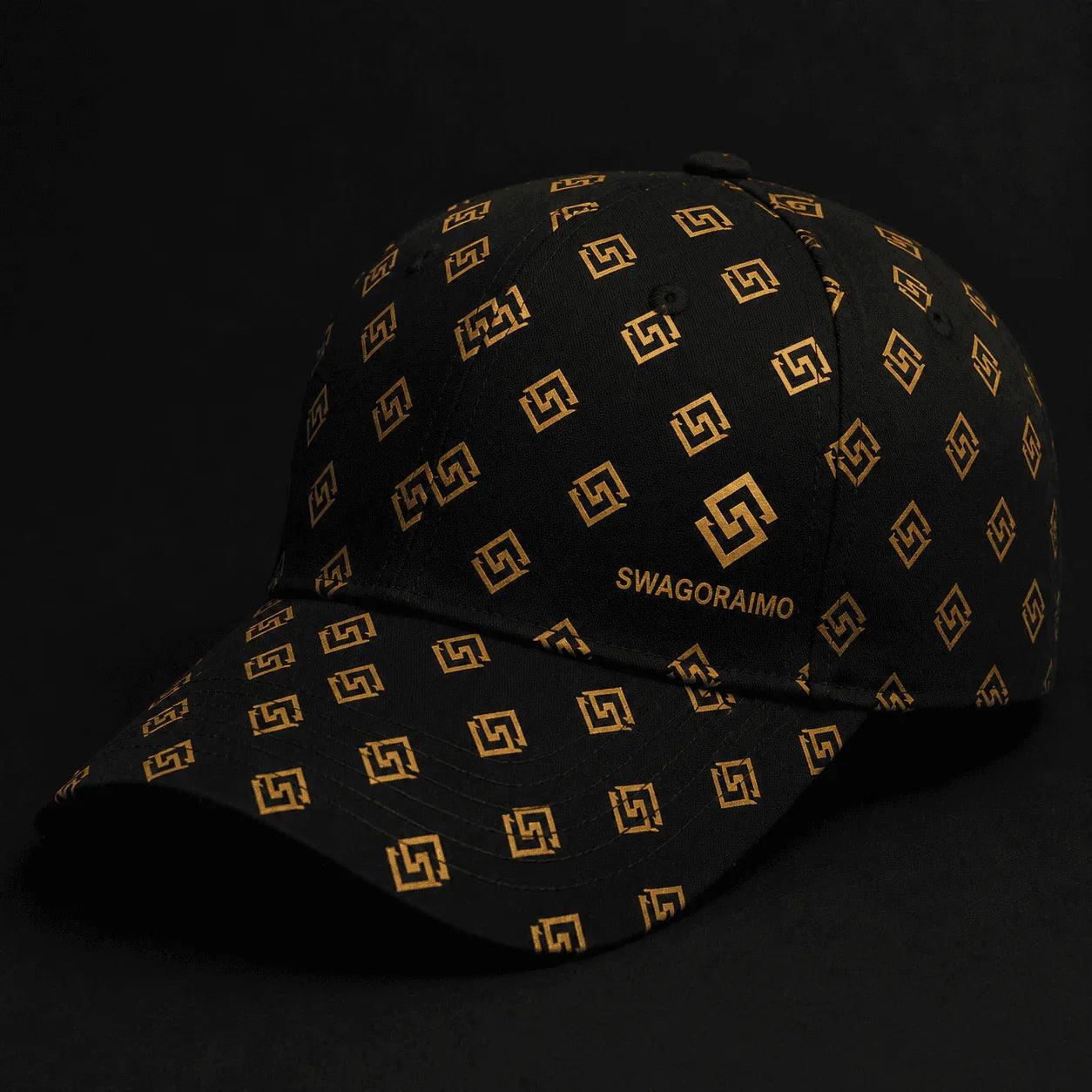 SWAGORAIMO Signature Monogram Cap – Black Edition - 𝓢𝓦𝓐𝓖𝓞𝓡𝓐𝓘𝓜𝓞