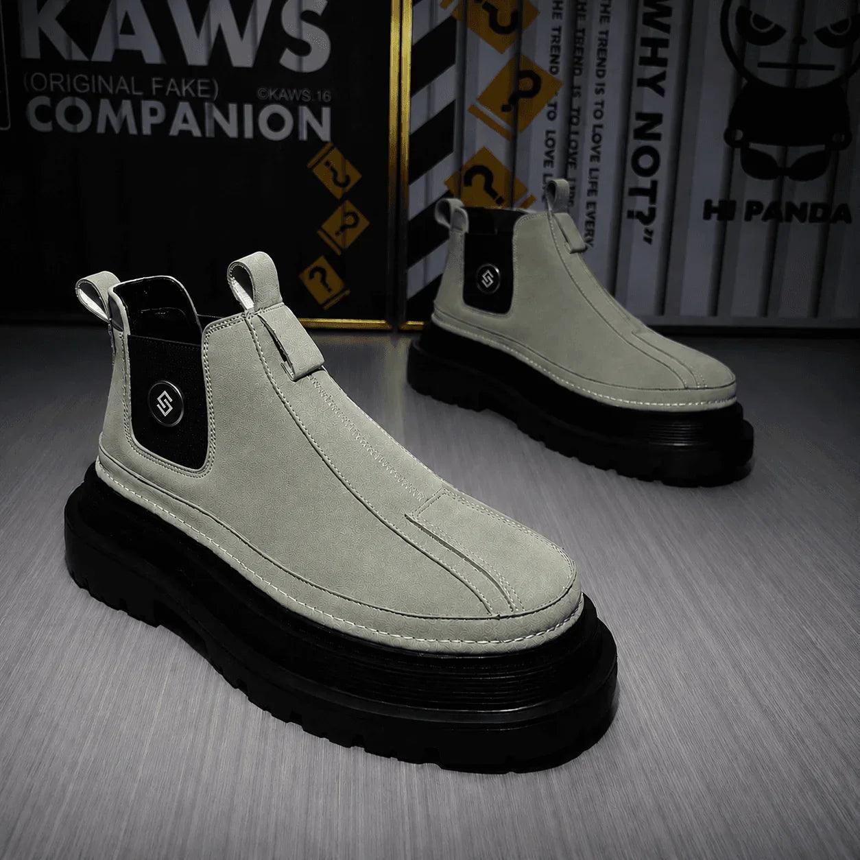 SWAGORAIMO™ OBSIDIAN CHELSEA BOOT - 𝓢𝓦𝓐𝓖𝓞𝓡𝓐𝓘𝓜𝓞