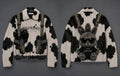 SWAGORAIMO Cow Print Faux Fur Statement Jacket - 𝓢𝓦𝓐𝓖𝓞𝓡𝓐𝓘𝓜𝓞