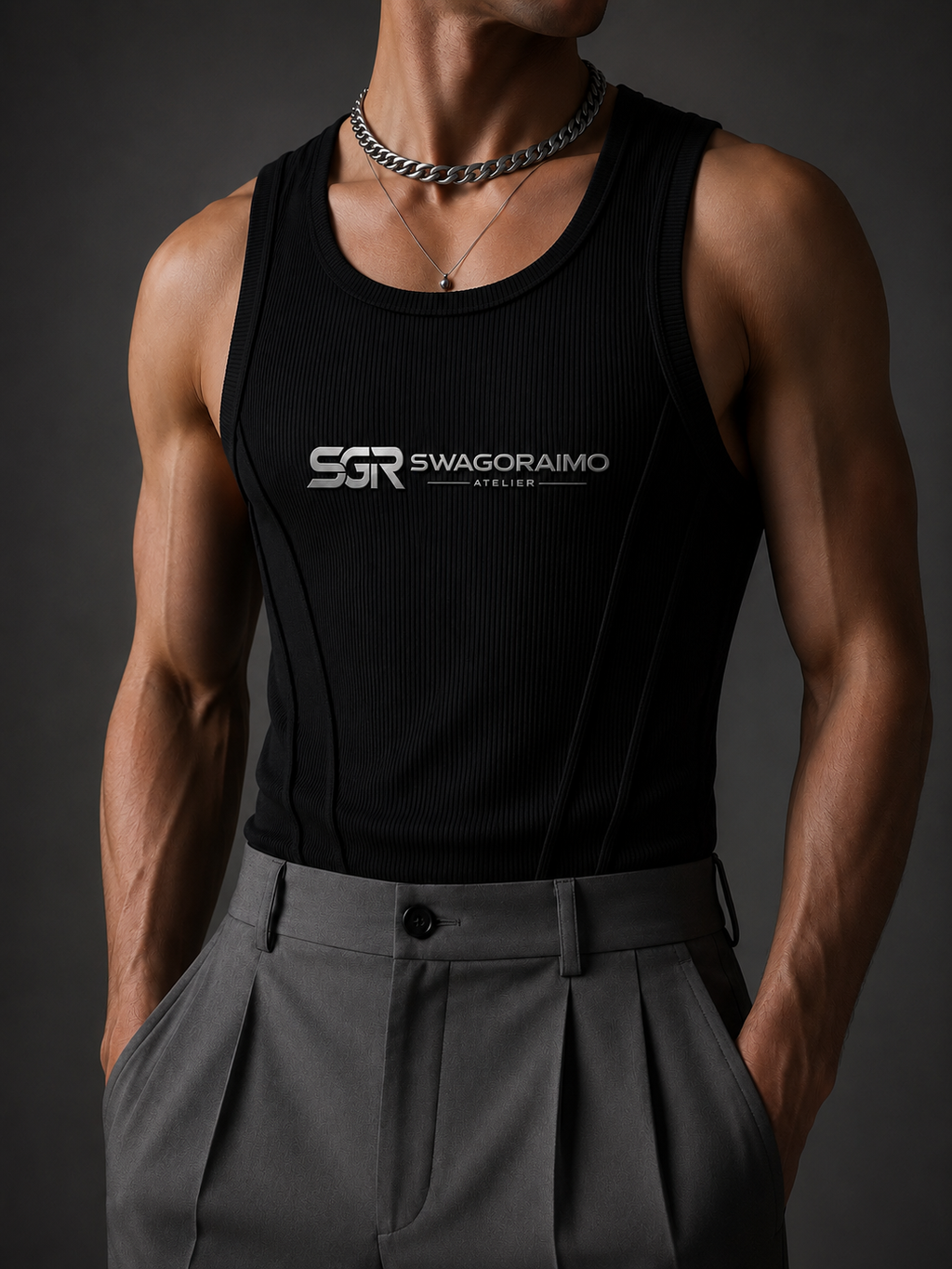 Swagoraimo Atelier™ Sculpt Rib Tank Top