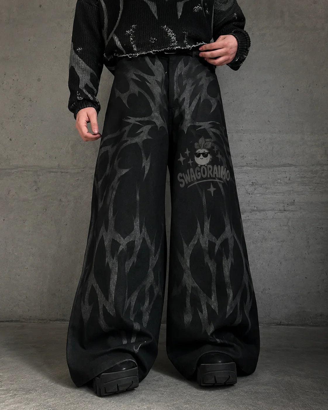 SWAGORAIMO Wide-Leg Statement Pants - 𝓢𝓦𝓐𝓖𝓞𝓡𝓐𝓘𝓜𝓞