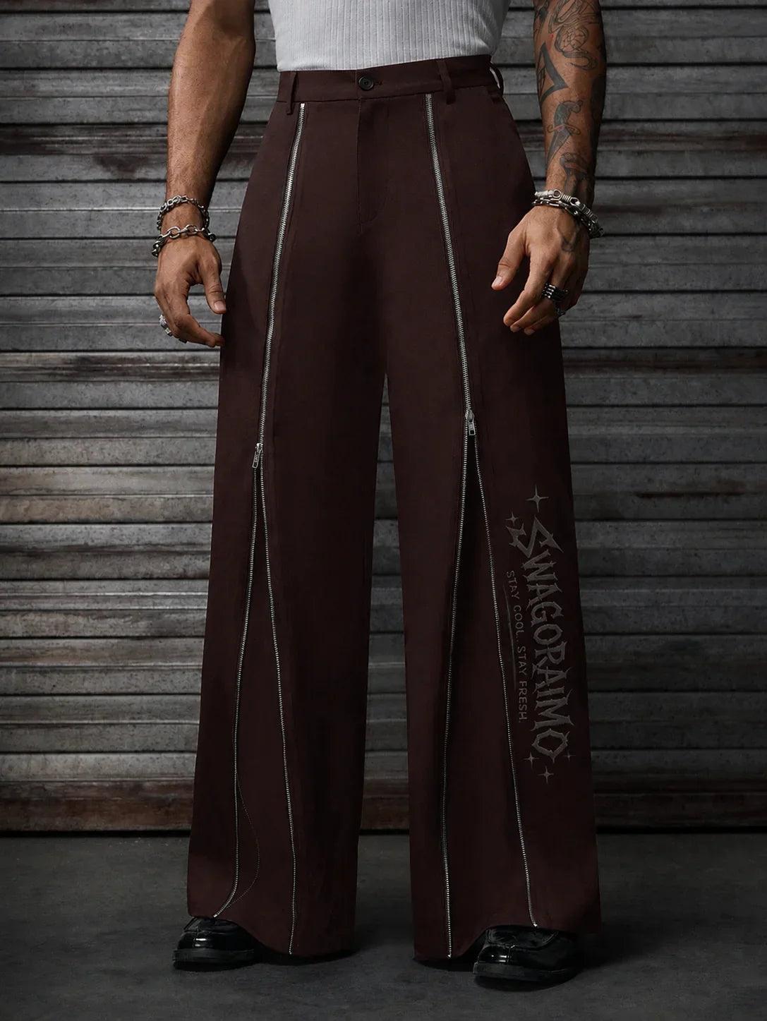 SWAGORAIMO™ ZIP WIDE-LEG TROUSERS - 𝓢𝓦𝓐𝓖𝓞𝓡𝓐𝓘𝓜𝓞