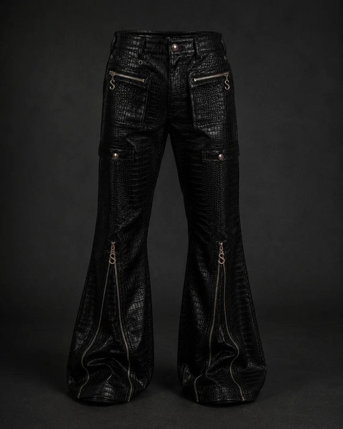 SWAGORAIMO™ Croc Leather Trouser - 𝓢𝓦𝓐𝓖𝓞𝓡𝓐𝓘𝓜𝓞