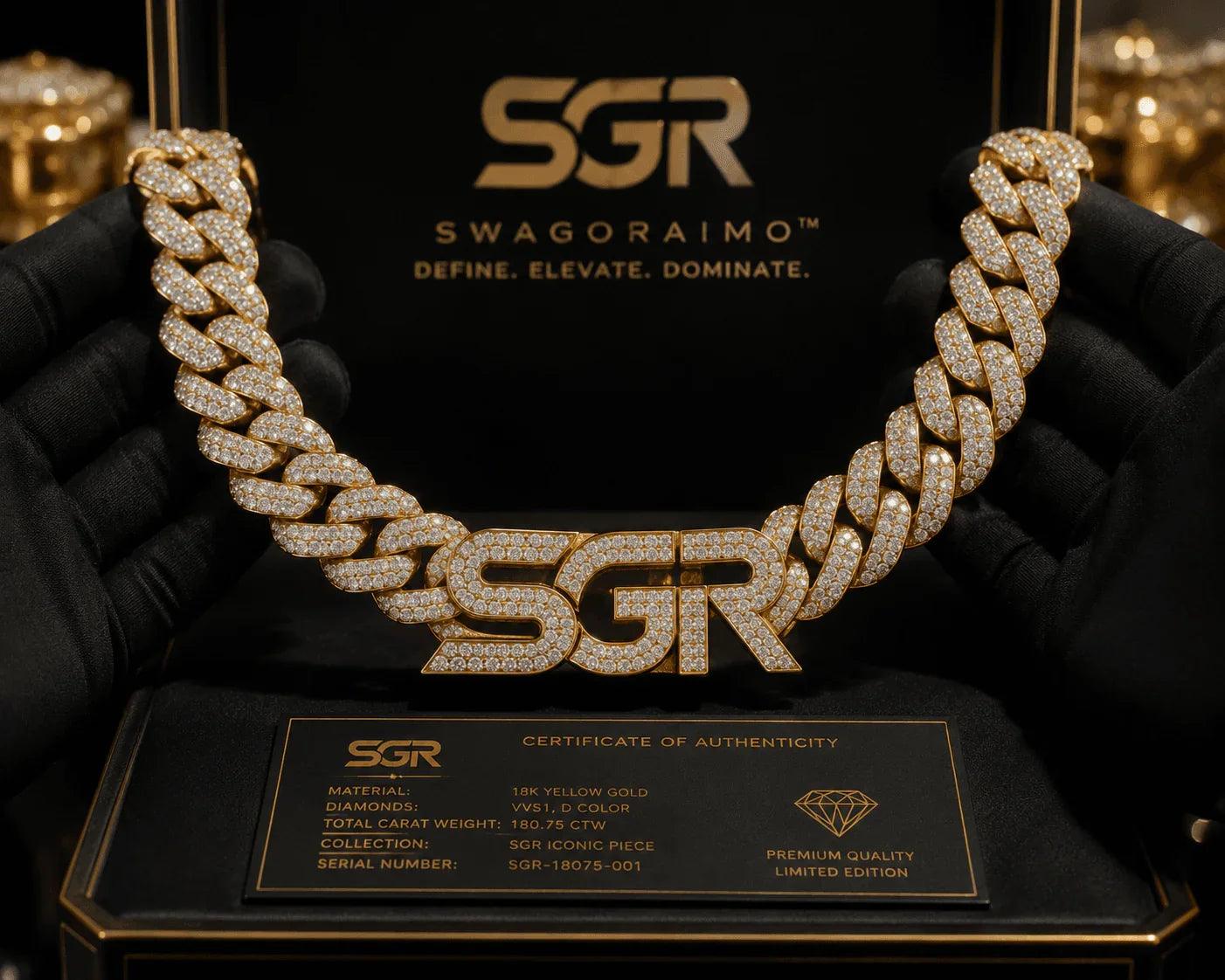 SGR ICON EDITION — Diamond Cuban Chain - 𝓢𝓦𝓐𝓖𝓞𝓡𝓐𝓘𝓜𝓞