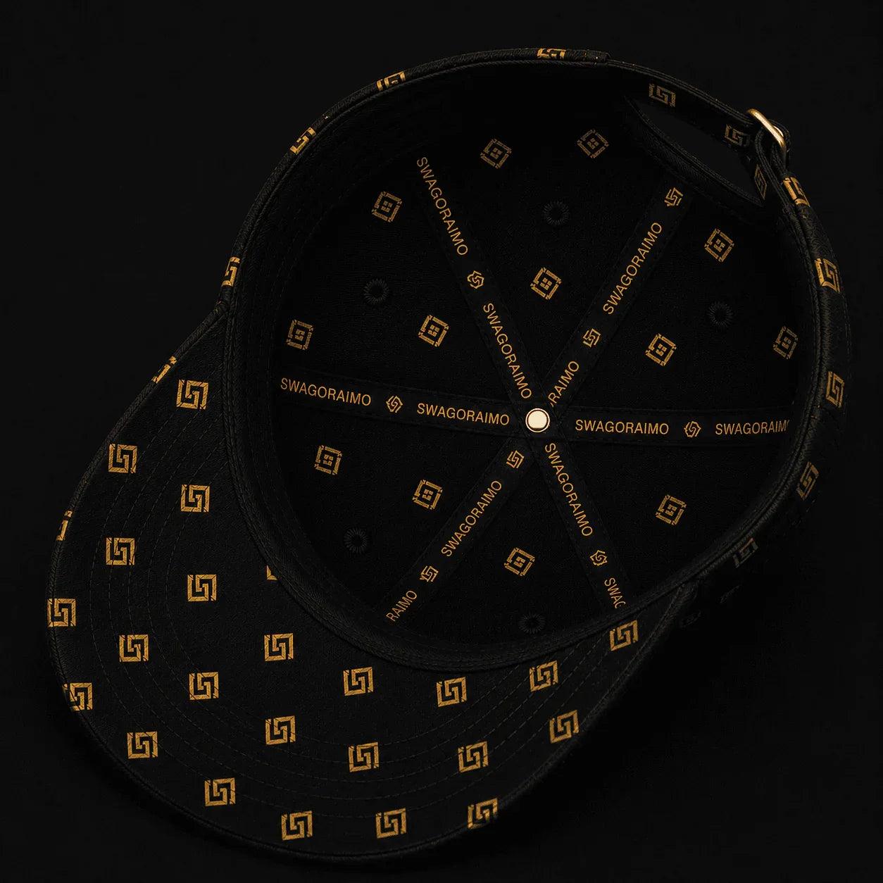 SWAGORAIMO Signature Monogram Cap – Black Edition - 𝓢𝓦𝓐𝓖𝓞𝓡𝓐𝓘𝓜𝓞