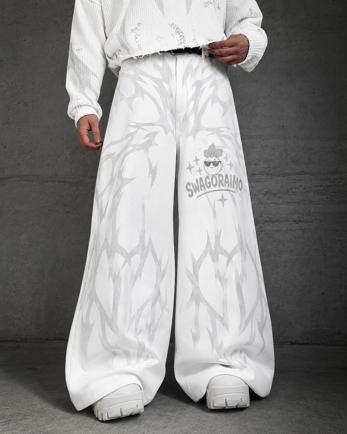 SWAGORAIMO Wide-Leg Statement Pants - 𝓢𝓦𝓐𝓖𝓞𝓡𝓐𝓘𝓜𝓞