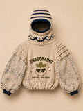 SWAGORAIMO™ Mediterranean Knit Balaclava Hoodie (Cream/Navy) - 𝓢𝓦𝓐𝓖𝓞𝓡𝓐𝓘𝓜𝓞